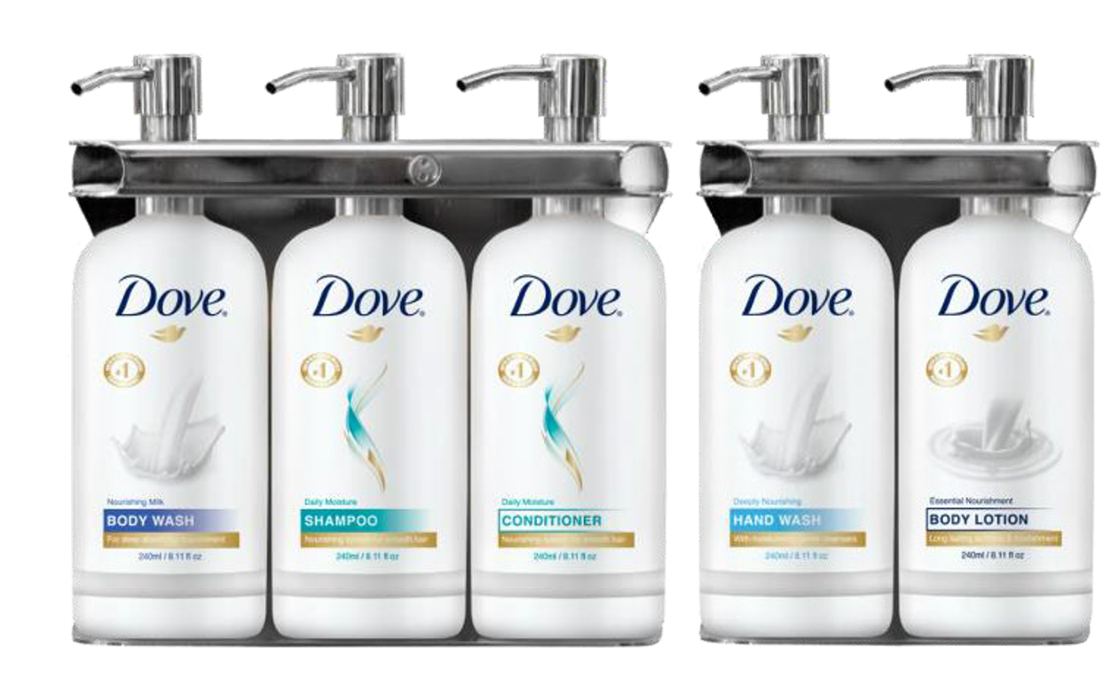 photo of Dove Aquamenities Dispenser Bracket IHG from Green Suites