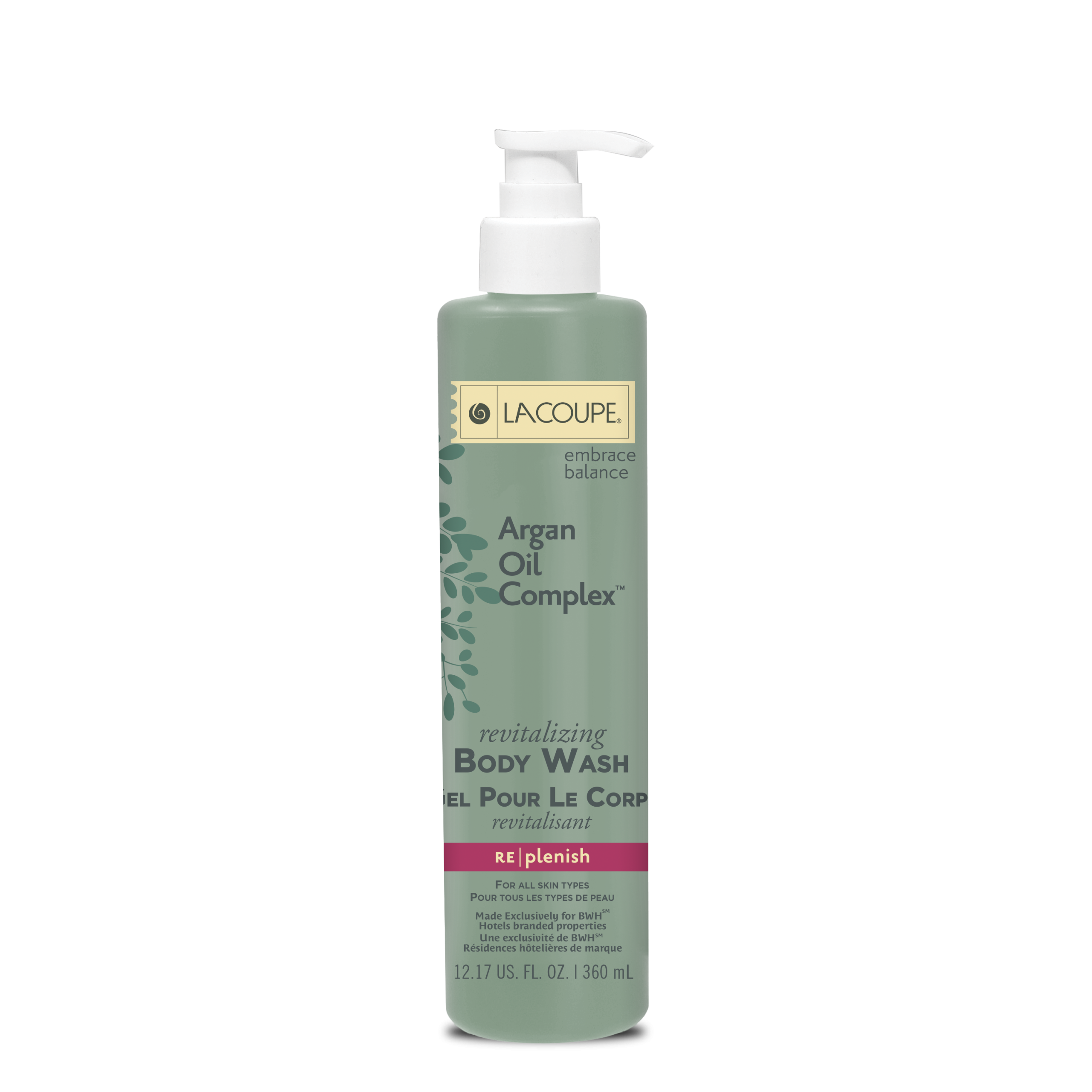 LaCoupe Argan Oil Body Wash Dovelok Dispenser